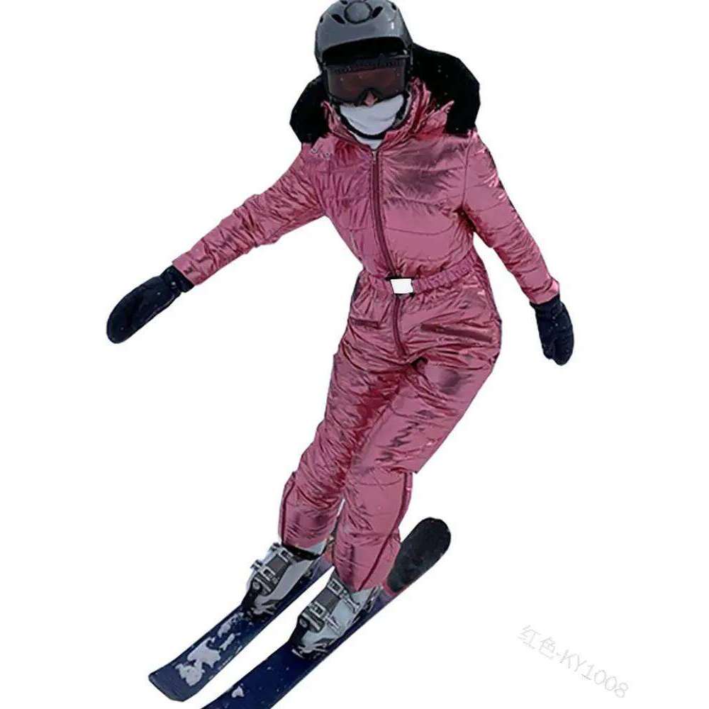 New Thick Warm Ski Suit Women Waterproof Windproof Skiing and Snowboarding Jacket Pants Set Female Snow Costumes Outdoor Wear