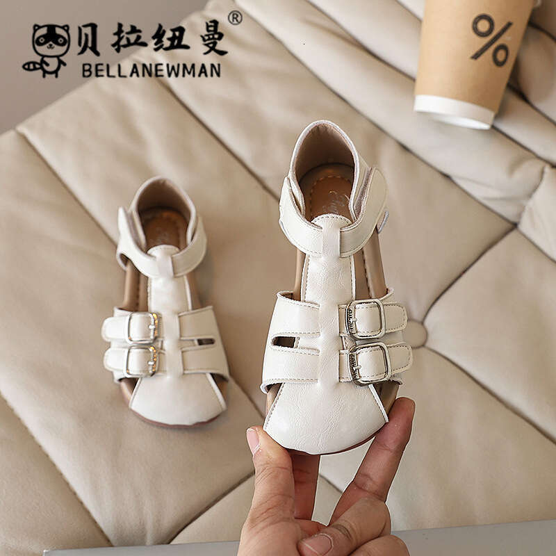 Choice Style Children's Woven Closed-Toe Sandals 2025 Summer New Fashion Soft Sole Beach Shoes for Kids