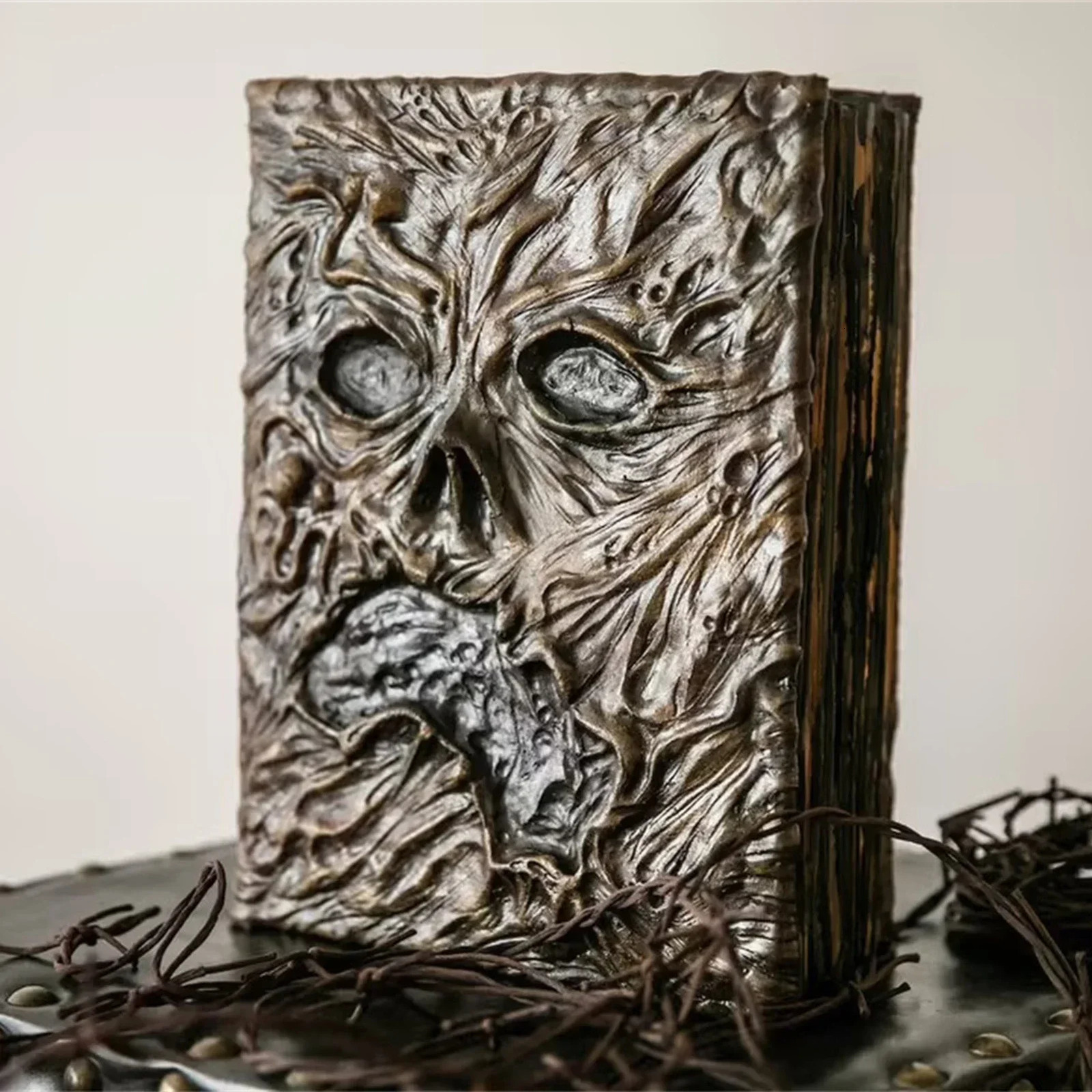 Necronomicon Evil Dead Book Leather Notebook Hardcover Journal Decoration Evil Dead Book Horror Movie Prop Decor 250714