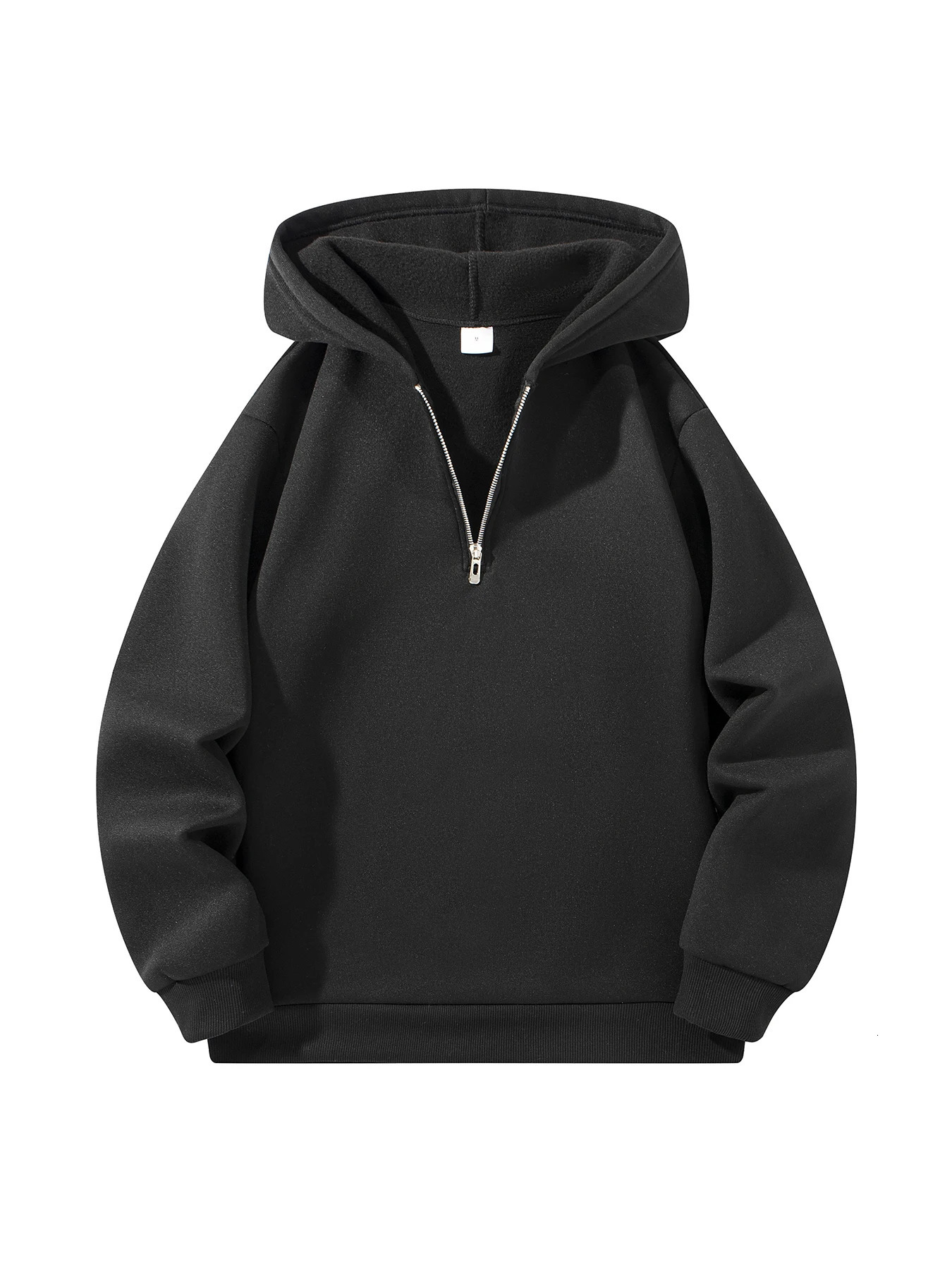 Mens Casual Sweatshirt Hoodies Long Sleeve Stand Collar Half Zipper Pullover Solid Sweatshirt Autumn Outdoor Streetwear for Men 250709