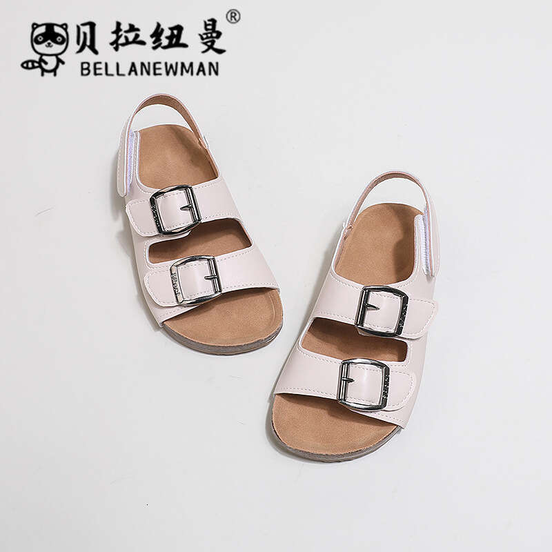 SHEIN Boys' Sandals 2025 Summer New Children's Cork Kids' Big Kids Beach Shoes