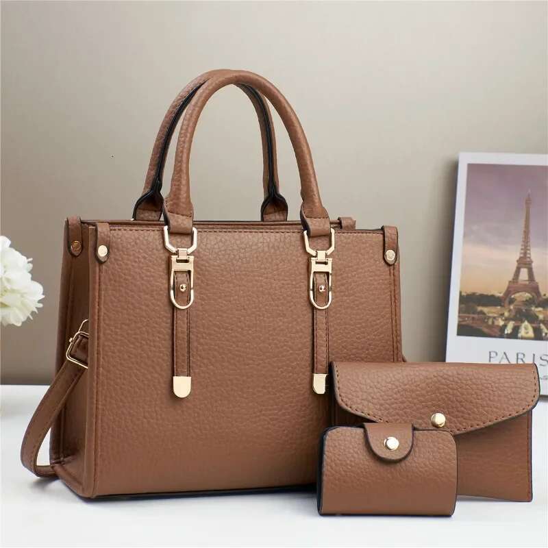 Designer 3 Piece Set Womens Handbags new High Quality Top Layer Leather Shoulder Bag for Women Shopping Tote Bags