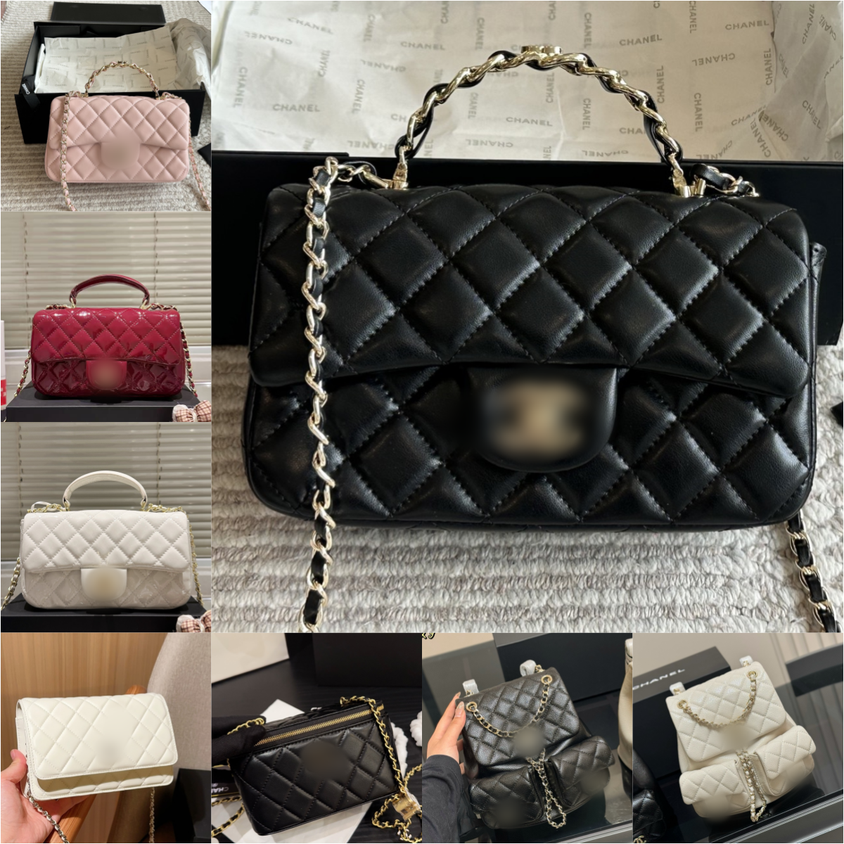 CH CH CH handbag designer bag saddle bag womens crossbody classic shoulder bag PVC leather bags111