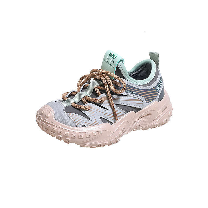 Girls' Sports 2025 Spring and Autumn New Korean Style Children's Casual Tire Trendy Boys' Pineapple Sole Hiking Shoes