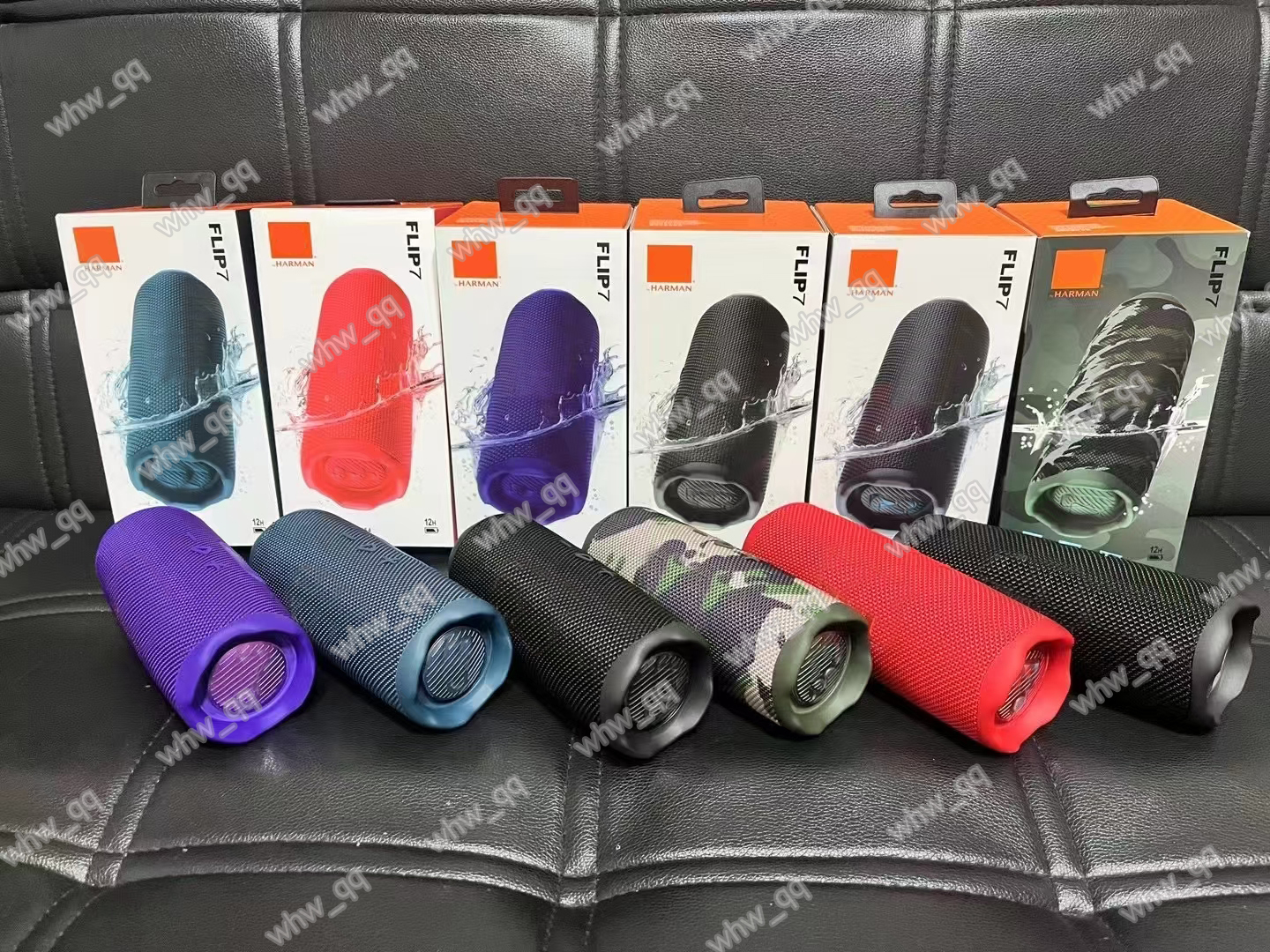 Top with Flip 7/6 portable Bluetooth speaker, Flip6powerful sound and deep bass, IPX6 waterproof + dust speaker Flip7