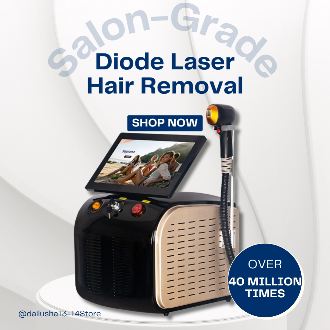 2025 Diode Laser Hair Removal Machine Portable Ice Titanium Triple Wave Pain-Free Permanent Epilator