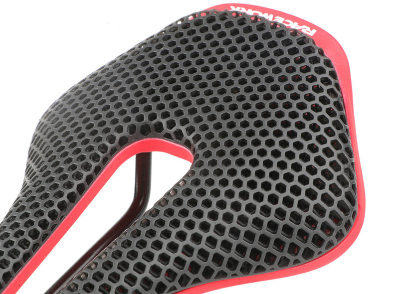 RYET 3D Printed Bicycle Saddle Ultralight Carbon Fiber Hollow Comfortable Breathable MTB Gravel Road bike Cycling Seat Parts 240507