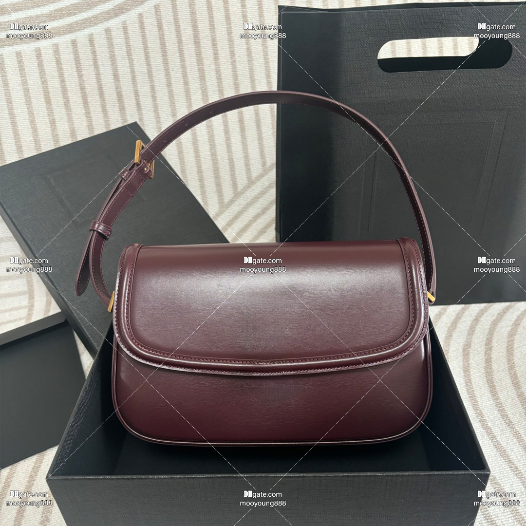 12A Upgrade Mirror Quality Designer Hobo Bag Flap Handbags for Women Genuine Leather Shoulder Bag Strap Red Crossbody Purse with Box 832330 832332