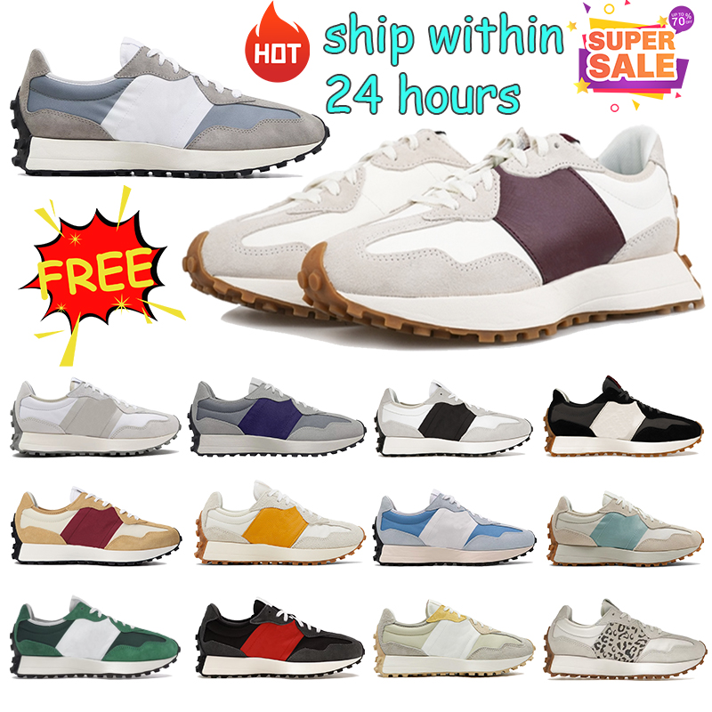 Men Women 327 Running Shoes Outdoor Hiking Sneakers Black White Blue Green Yellow Summer Sport Trainers Tennis Comfortable Size 36-45