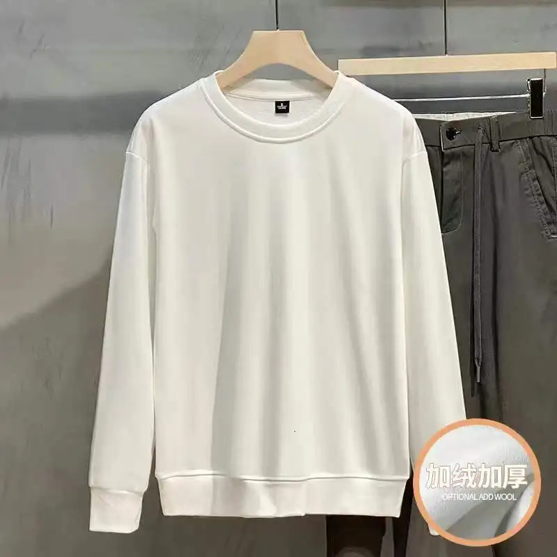 Autumn Winter Mens Sweatshirt Casual Warm Round Neck Pullover Loose 250708