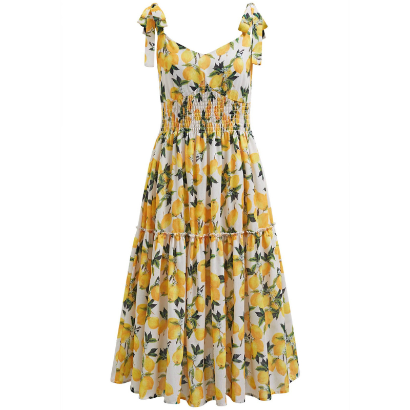 Versatile Comfort Print Dress for Casual Leisure Wear