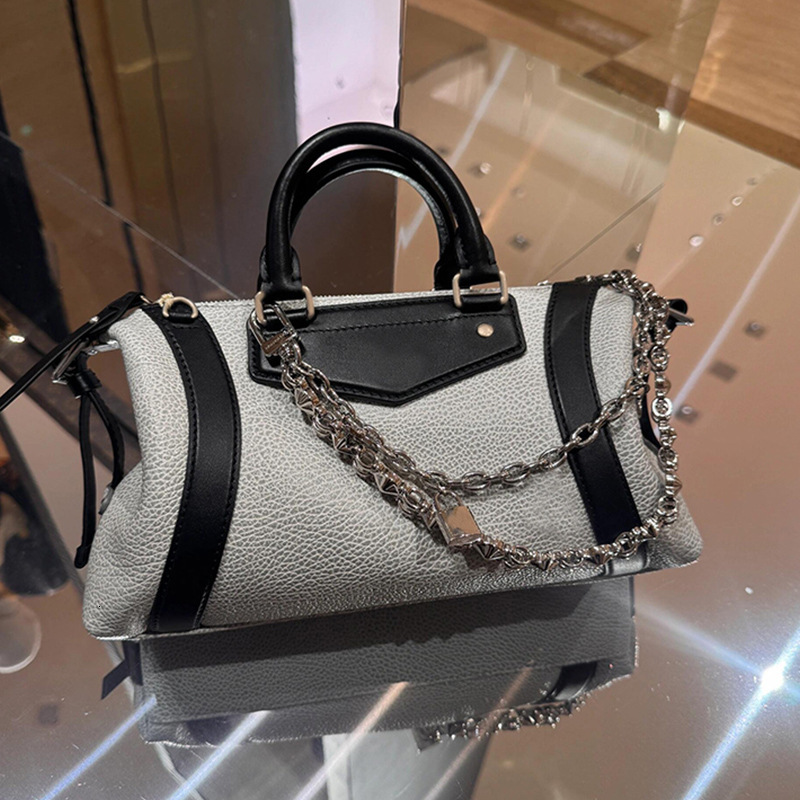 Women's Handbag 2025 New Minimalist Boston Bag High-quality Commuting Handbag Multifunctional Large Capacity Shoulder Crossbody Bag