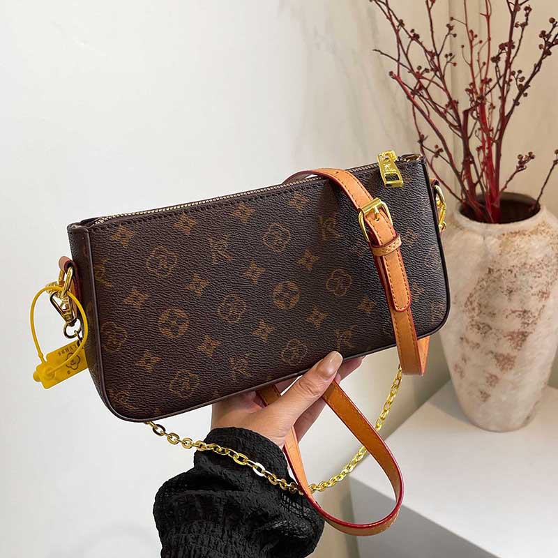 Ladies' Elegant Bag 2025 New Printed Retro High Quality Texture Envelope Bag Versatile Fashion Single Shoulder Crossbody Bag