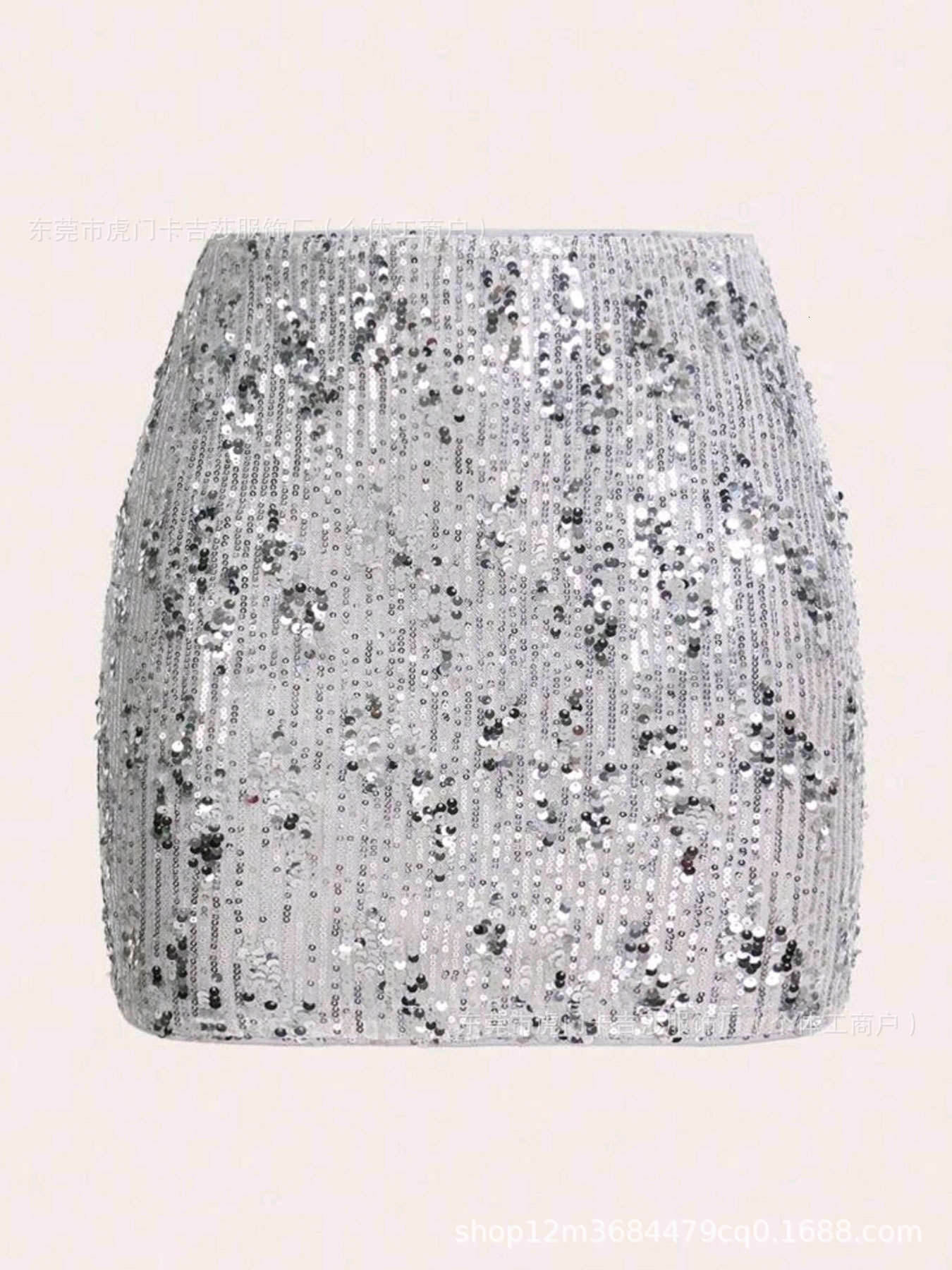 2025 New Women's Skirt Fashion New Shiny Glitter Sexy Hot Girl Dress Short Skirt Party Dress Tight Dress Women's New Designer Dress