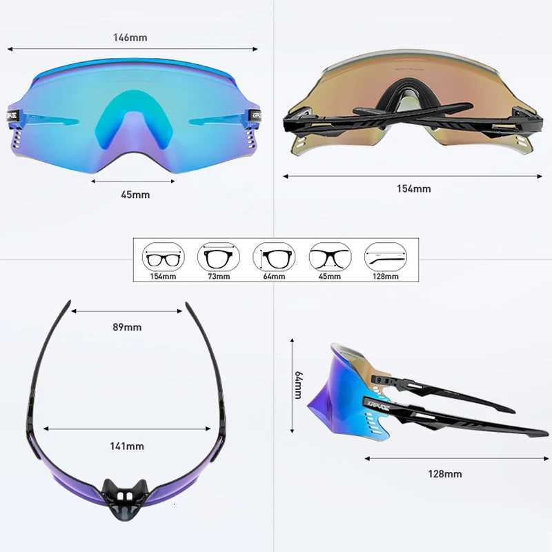 Kapvoe Cycling Sunglasses UV400 Men Bike Sunglasses MTB Eyewear Outdoor Sport Goggles Bike Glasses Oculos De Ciclismo S250714