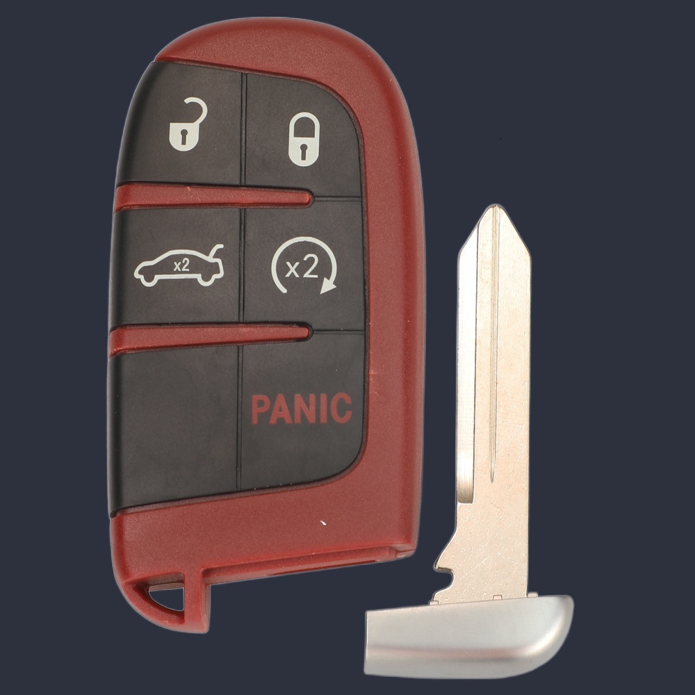 Update Jingyuqin 2/3/4/5 Butttons Car Key Case Shell Fob For SRT Hellcat Redeye Widebody 19 20 21 22