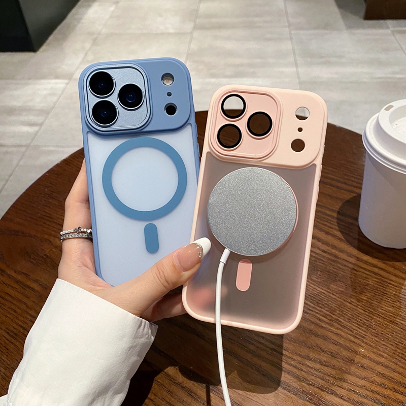 Magnetic Wireless Charging Cases For Iphone 17 Air 16 15 14 Plus 13 Pro Max 12 11 Skin Feel Hybrid Hit Color Hard PC Plastic TPU Matte Frosted Fine Ho