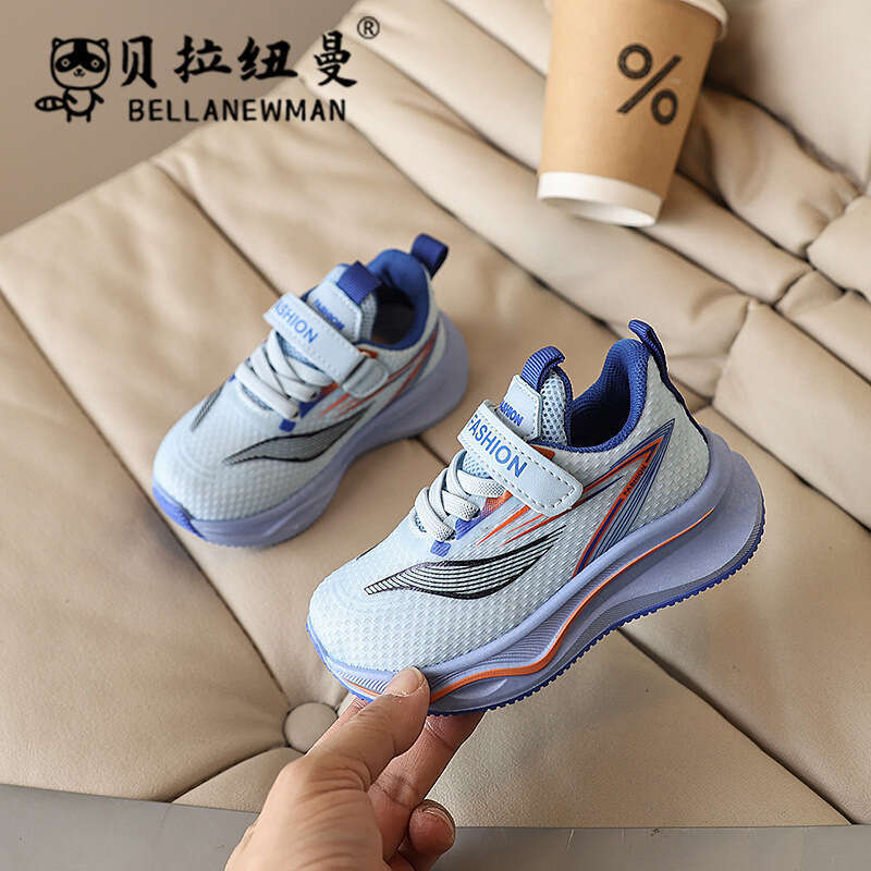 Children's Fashion Lightweight Shock-Absorbing Sneakers 2025 Spring Autumn New Korean Style Boys Casual Running Toddler Shoes