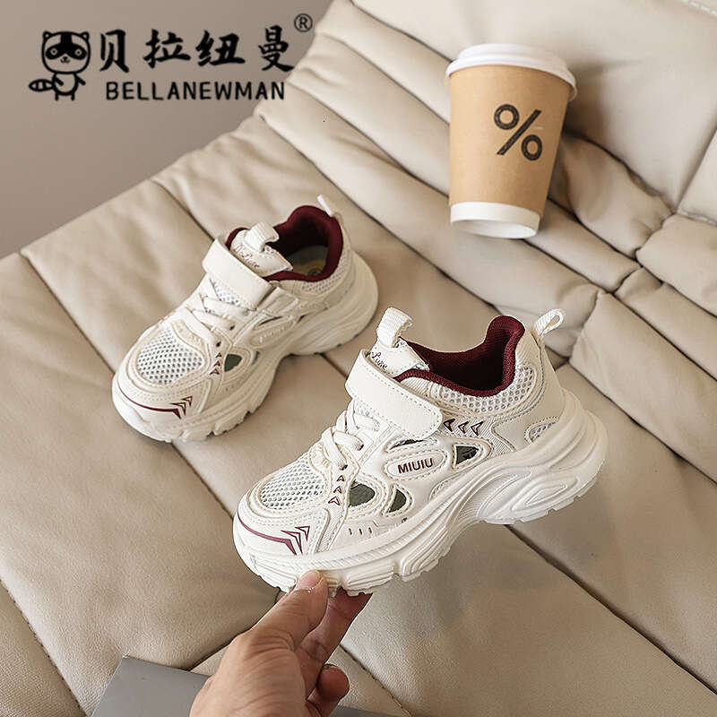 Children's Fashion Frame 2025 Summer New Korean Style Girls' Breathable Running Boys' Trendy Sports Shoes