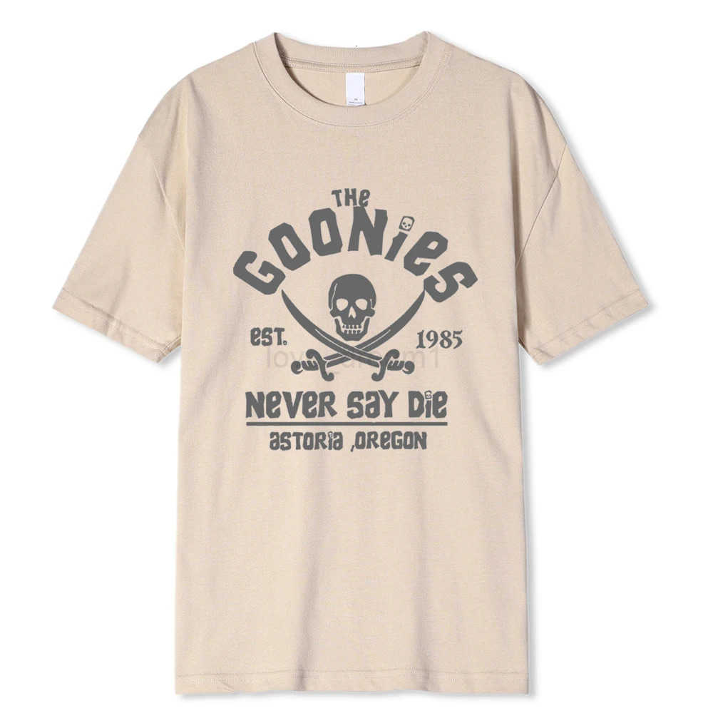Men The Goonies Never Say Die T Shirt Cotton Clothing Funny Short Sleeve Crew Neck Tees Adult T-Shirts Oversized Breathable Tees T250714