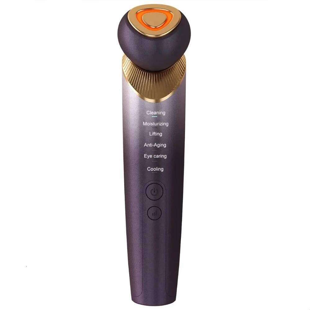 Microcurrent Face Lifting Massage Hot Cold Compress Deep Cleansing Skin Beauty Device EMS Facial Massager Eye Care