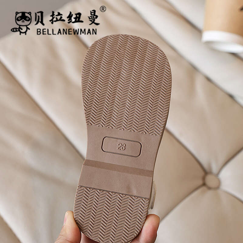 SHEIN Niche Design Sandals 2025 Summer New Girls' Stylish Little Flower Princess Children's Closed-Toe Shoes