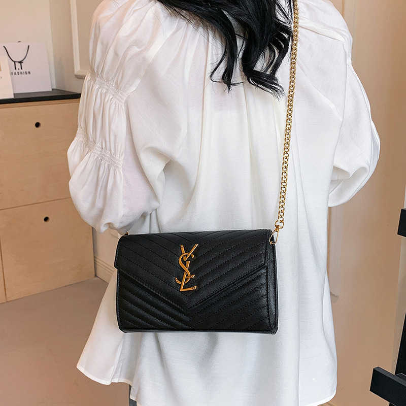 Luxury Bag Women's Envelope Square Bag 2025 New Top Handle Shoulder Purse Chain Crossbody Versatile Handbag Free Shipping
