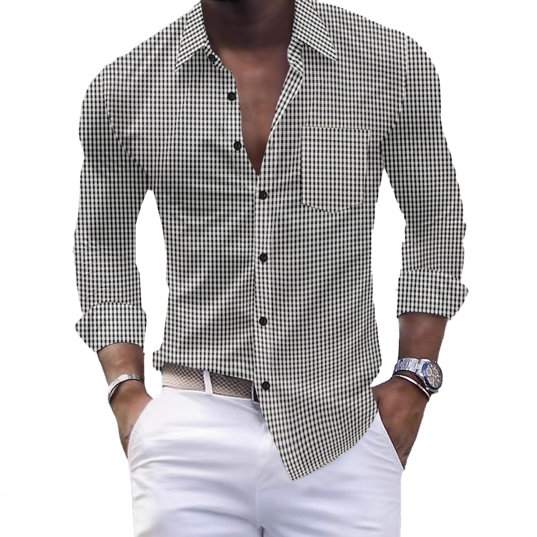 Luxury Shirts Men Stylish Casual Business Shirt Slim Fit Dress Shirt for Spring and Autumn Ideal for Office and Social Events man tops