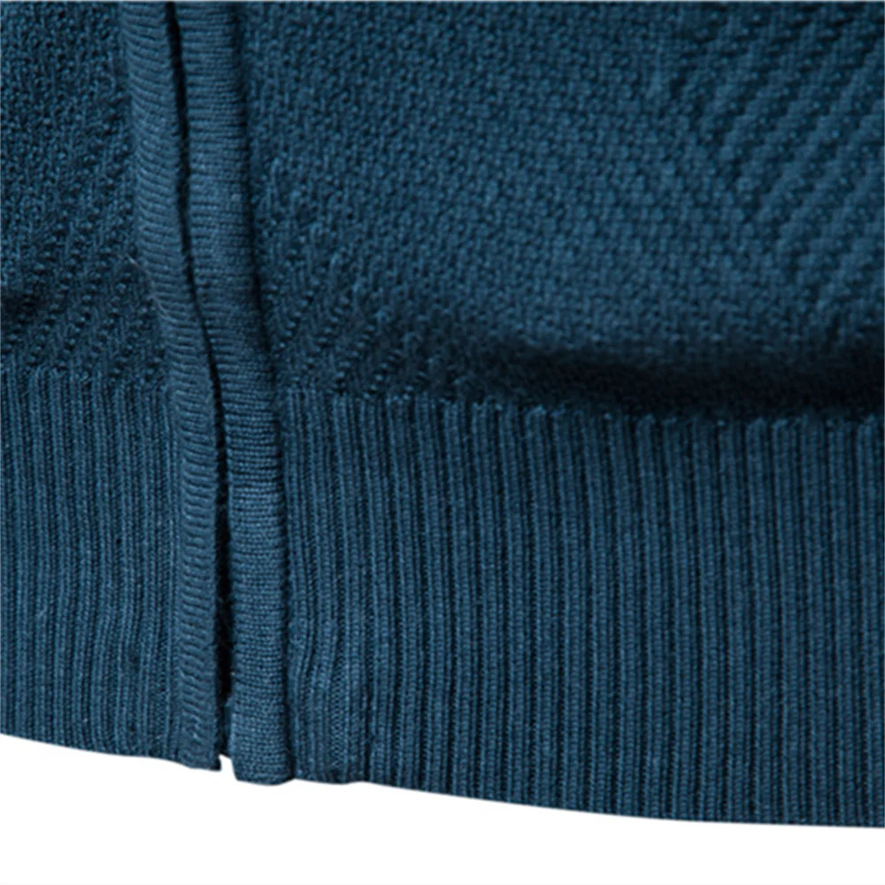 AIOPESON Argyle Solid Color Cardigan Men Casual Quality Zipper Cotton Winter Mens Sweaters Fashion Basic Cardigans for Men 250710