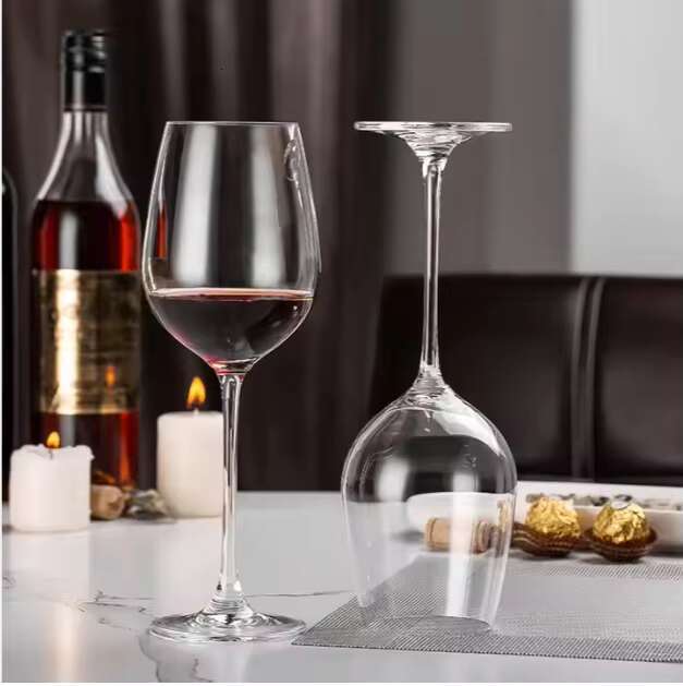 400ml/13.53oz Classic European Stemless Goblets Unique Wine Clear Glass Colorful Water Juice Custom Gift Box