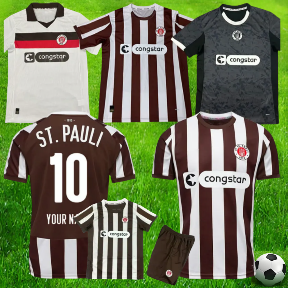 24 25 26 ST Pauli soccer jerseys 2024 2025 white BECKER IRVINE KYEREH HARTEL Maillots De Foot SMITH PAQARADA MEDIC football shirts camesitas de futol