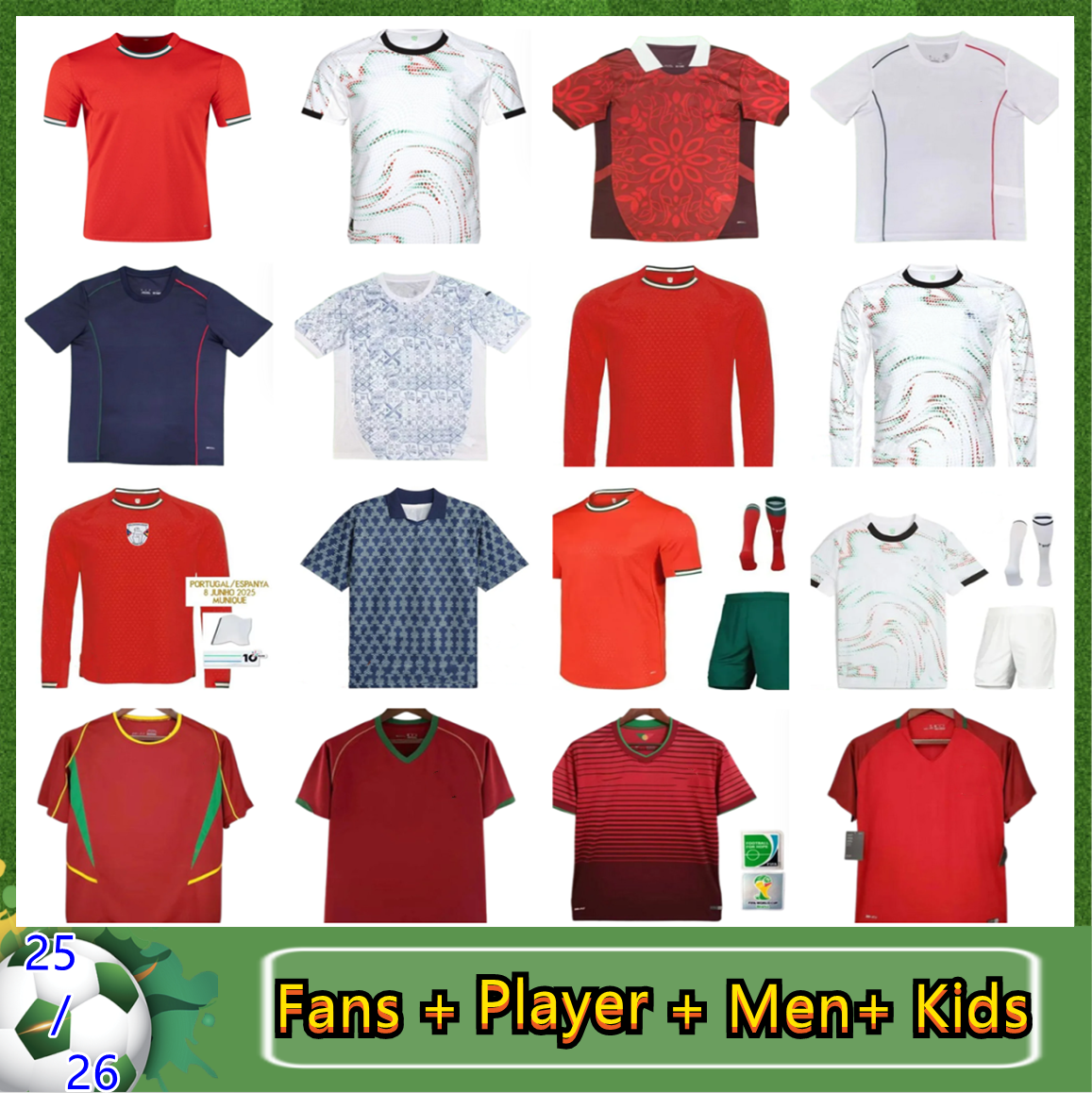 24 25 26 RONALDO portugal jersey 2025 2026 Long sleeved player version B.FERNANDES RUBEN DIAS JOAO FELIX BERNARDO R. LEAO FELIX DIOGO J. football shirt men kids