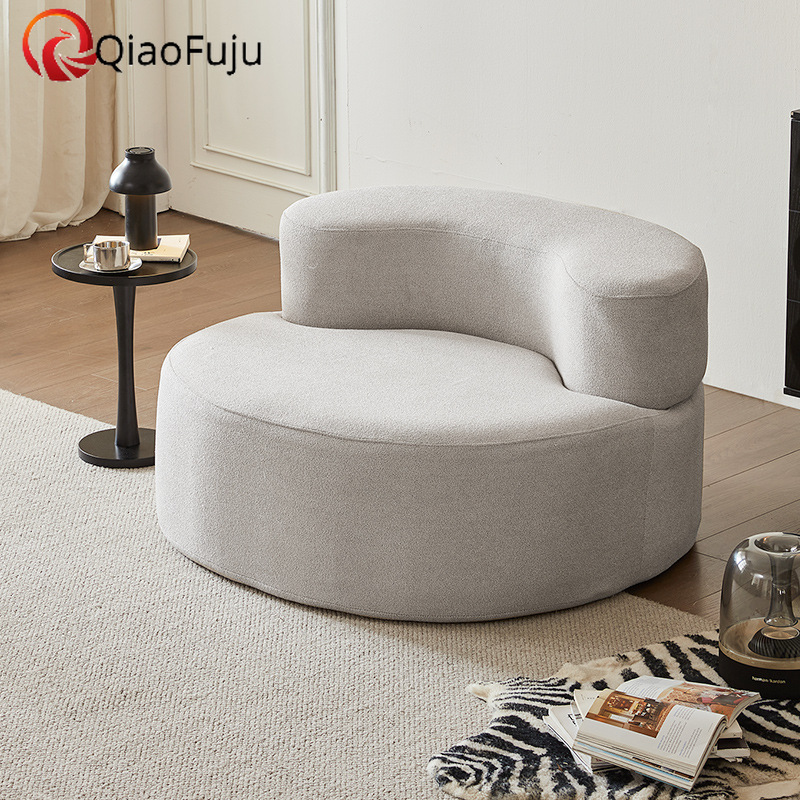 China sofa export module large sofa combination 3M cashew sofa curved designer fabric small apartment living room cross-border vacuum compression sofa