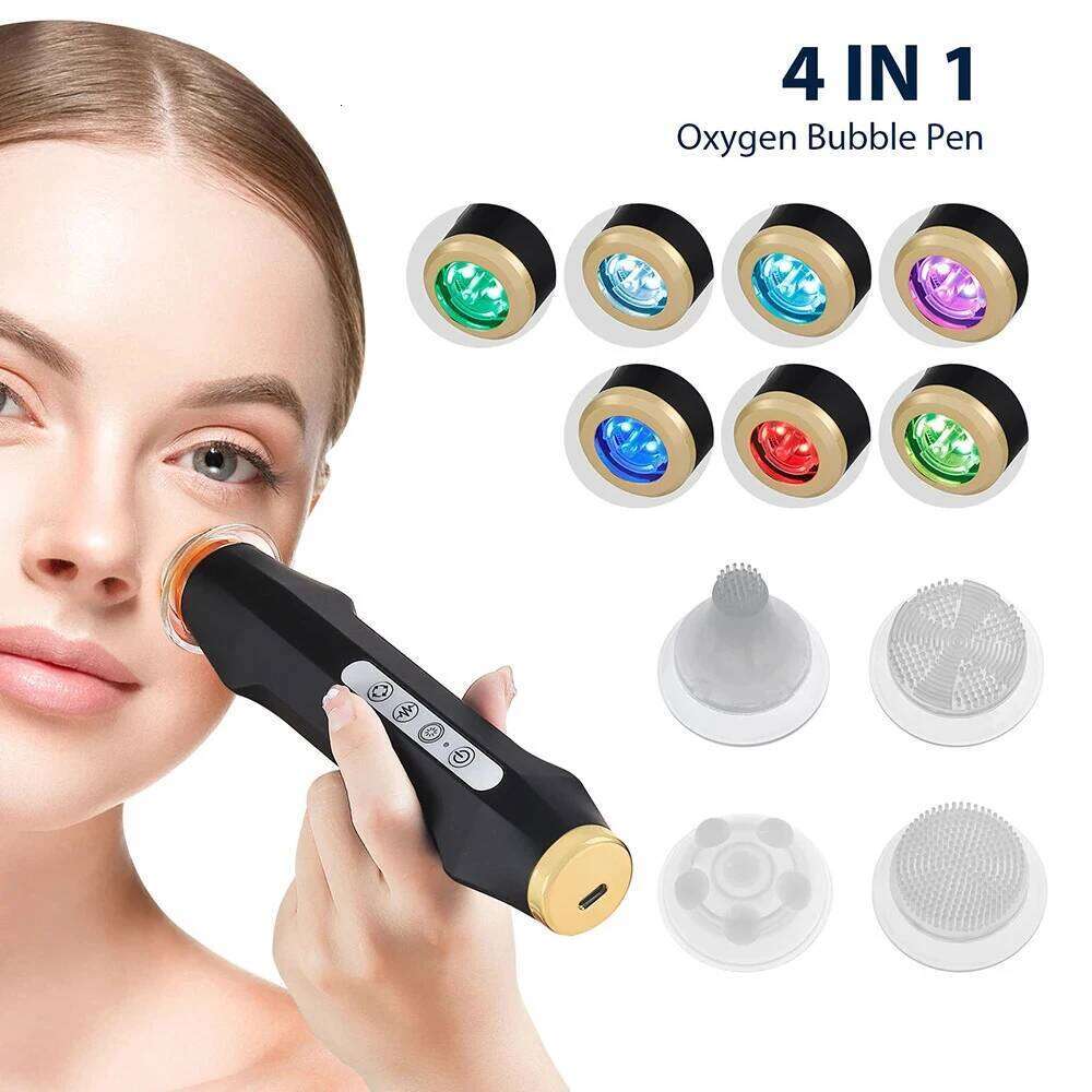Portable hine Skin Care Serum Input Pen Facial SPA CO2 Bubble Oxygen Beauty Device