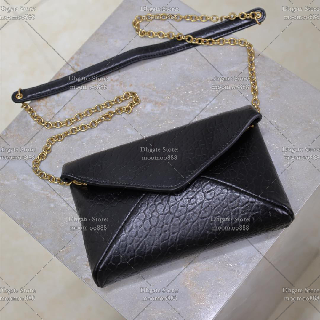 12A All-New Mirror Quality Designer Mini Chain Bag 19cm Elephant Pattern Shoulder Bags Luxury Bags for Women Genuine Leather Black Crossbody Purse with Box 819271