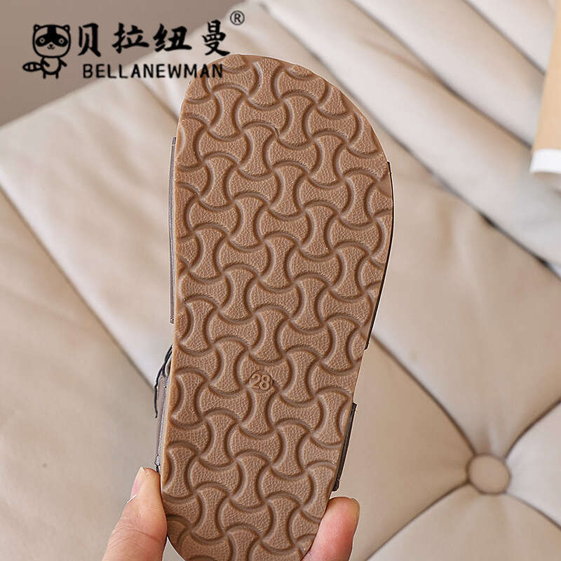 Choice Hot-Selling Children's Closed-Toe Cork Sandals 2025 Summer New Korean Style Boys' Beach Shoes
