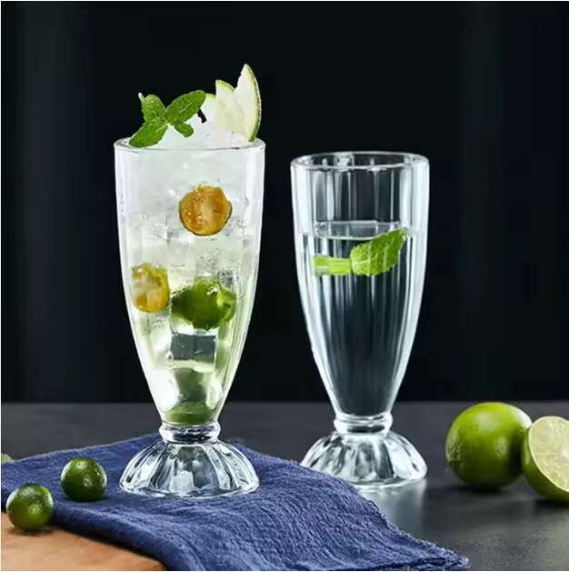 Wholesale 340ml 11.5oz Classic Design Stemless Cold Water Glass Drink Cup for Parties-for Ice Cream & Beverages