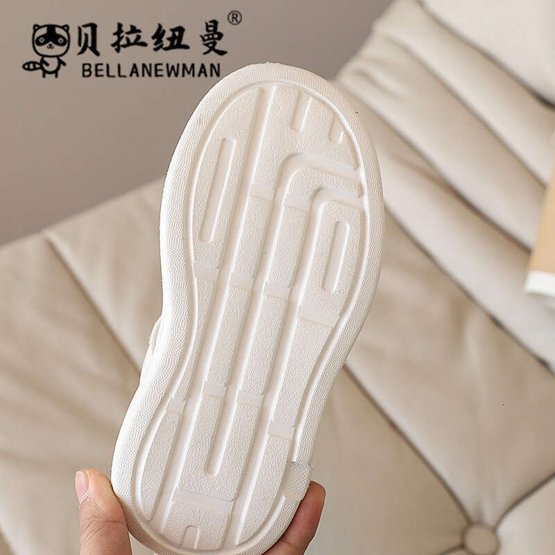 Hot-Selling 2025 Spring and Autumn New Korean Style Girls' Fashion Pearl Sneakers Children's Thick-Soled White Casual Shoes