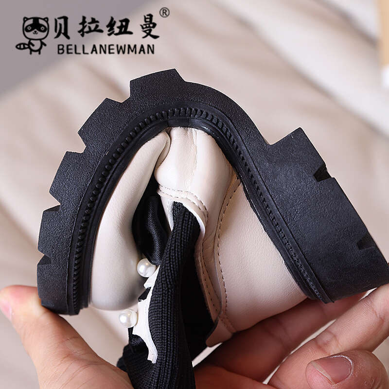 Girls' Bowknot Sock Princess 2024 Autumn New Korean Style Children's Fashion Short Boots for Older Kids