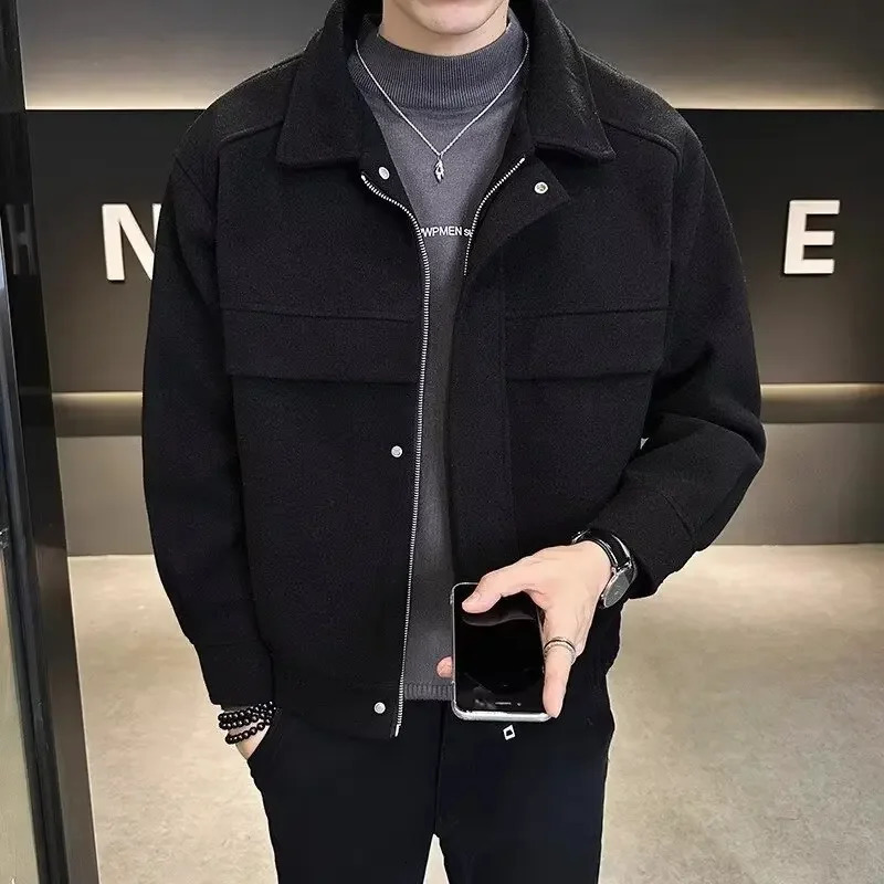 In Jackets Trendy Mens Winter Jacket Cropped Thickened Top Man Jacket Coats Casual Fashion Coat Thin Material Regular Fit 250708