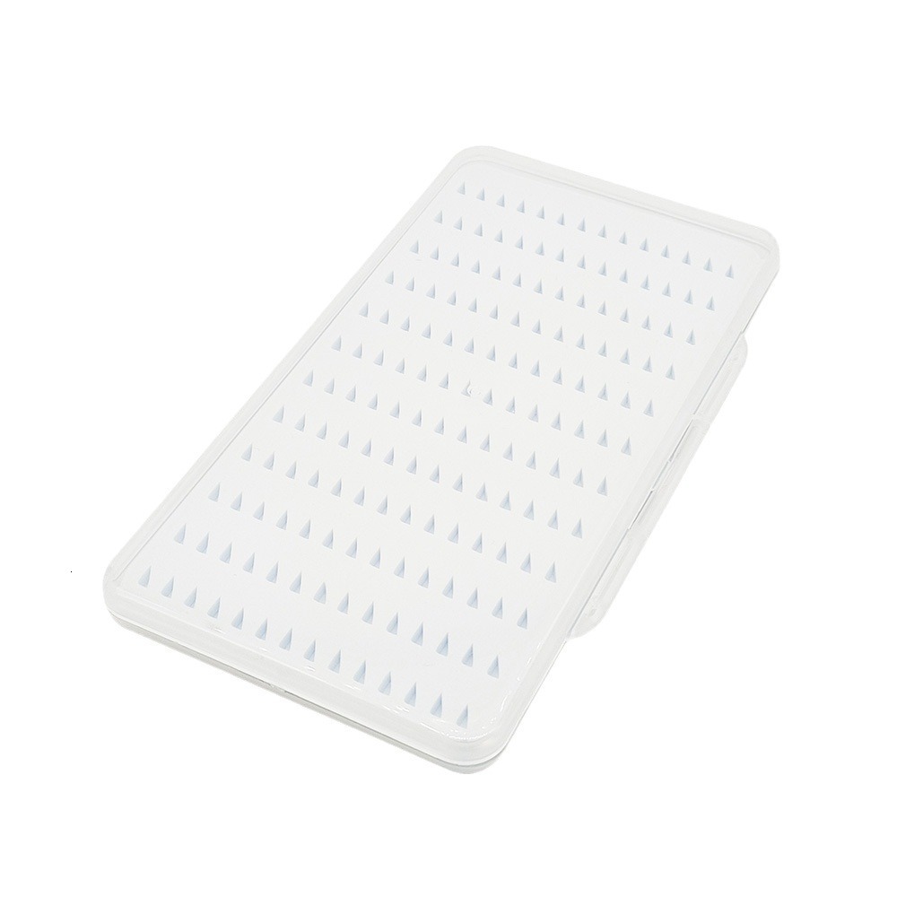 Ultra-thin transparent fly fishing bait box made of plastic PP with EVA inner lining. Fishing fly hook box accessory 240603
