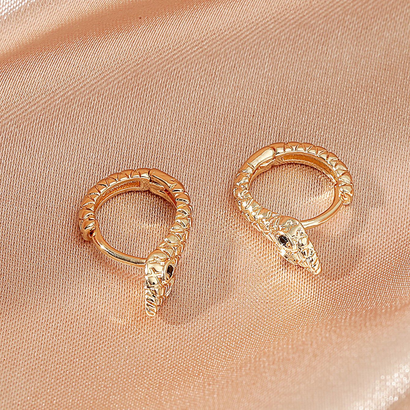 2025 New Stylish and Versatile Snake shaped Zodiac Stud Earrings for Women Ideal for the Birth Year