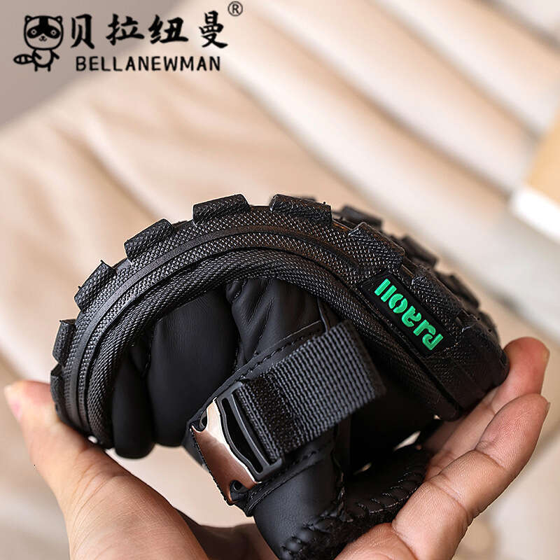 Boys' Thickened Warm Snow 2024 Winter New Girls' Black Cotton Shoes Student Short Boots for Older Children Trendy