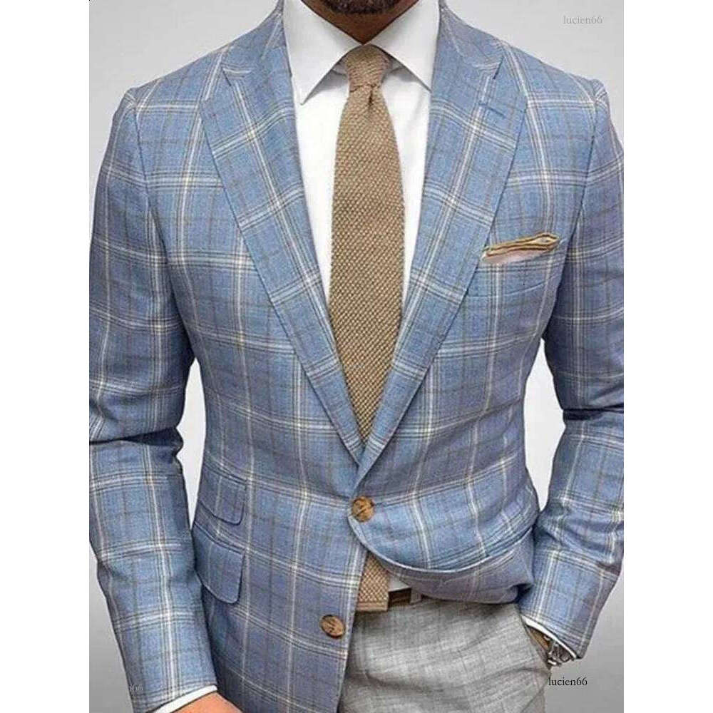 Custom Blazer Jacket Men Tailor-made Suits Single Breasted Skinny Jackets for Men England Style Blazer Coats Male in Suits 240816