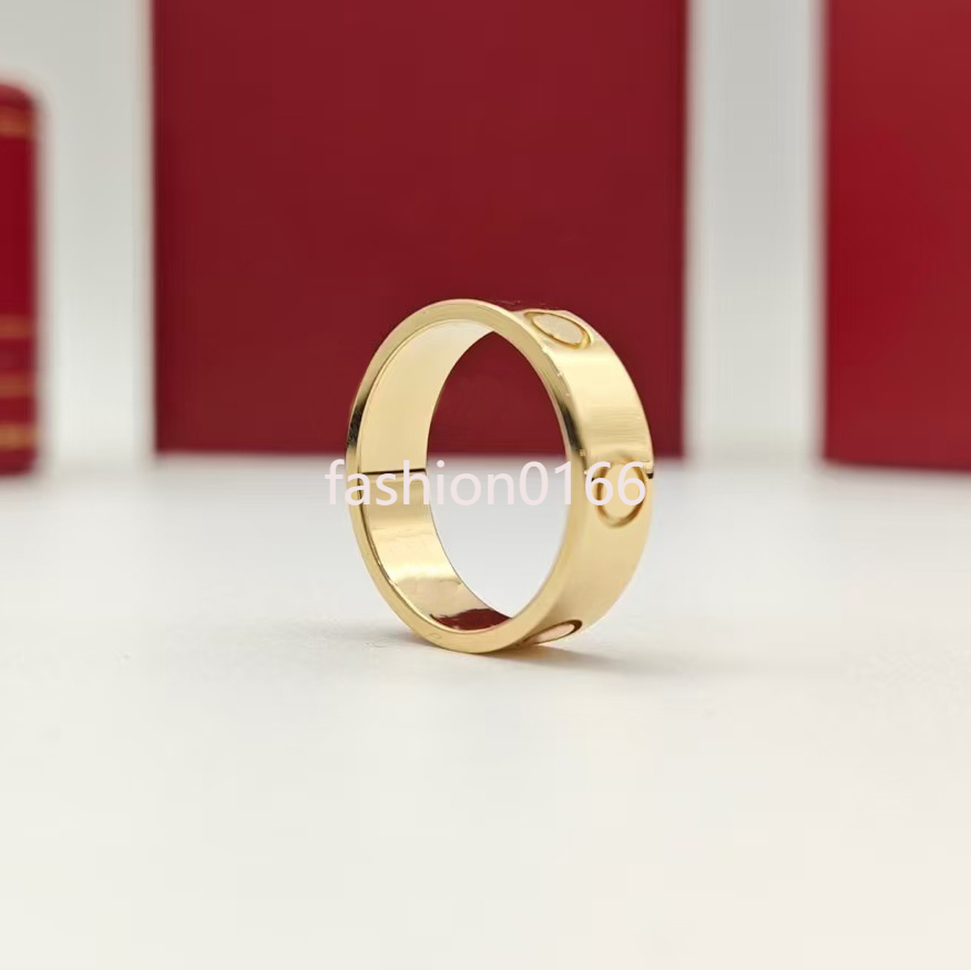 Classic Ring designer rings for women gold diamond ring mens Love Ring Titanium Steel fashion Jewelery party wedding Christmas gifts Wholesale 18K Couple Rings