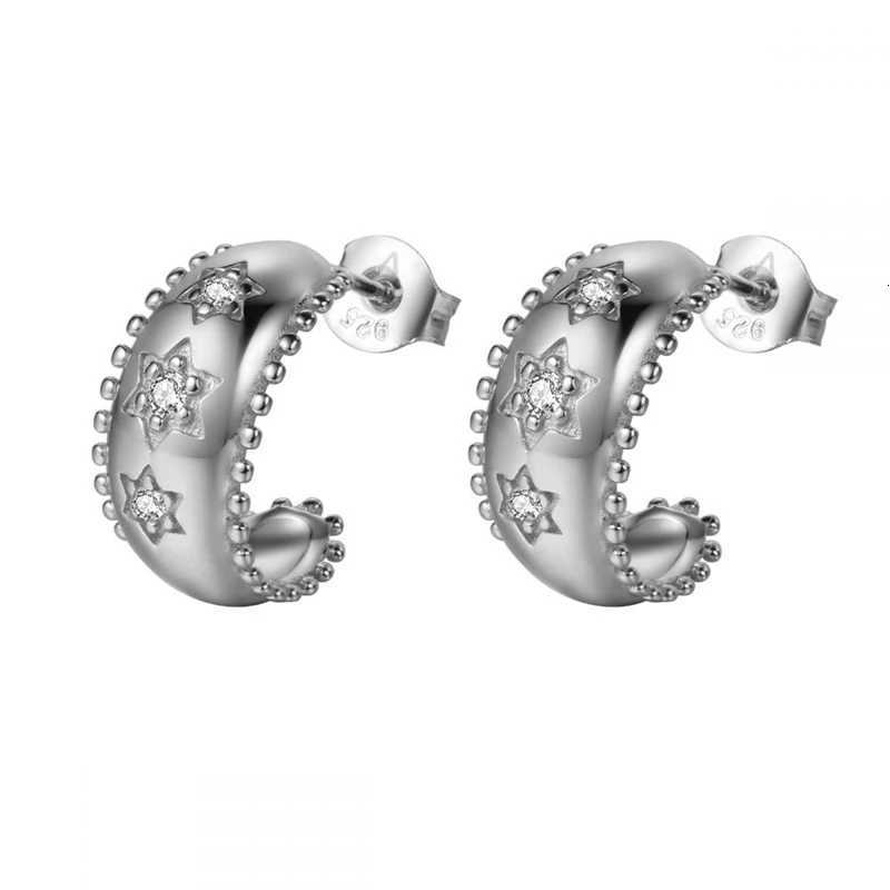 TIANDE Gold Color Charm Star Stud Earrings for Wen Exquisite Zircon Piercing Hoop Earrings 2023 Fashion Jewelry Wholes Y250714