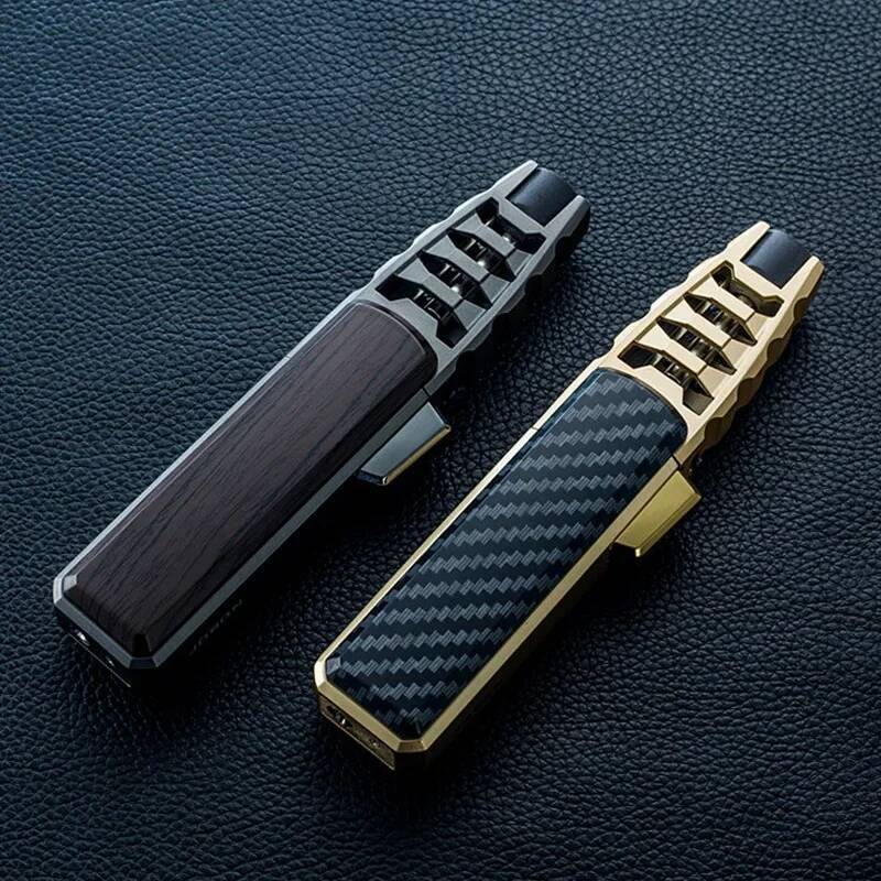 Jobon Kitchen BBQ Metal Windproof Cigar Big Jet Flames Turbo Torch Fire Grinding Wheel Lighter Gas Lighters Men's Gift W260202