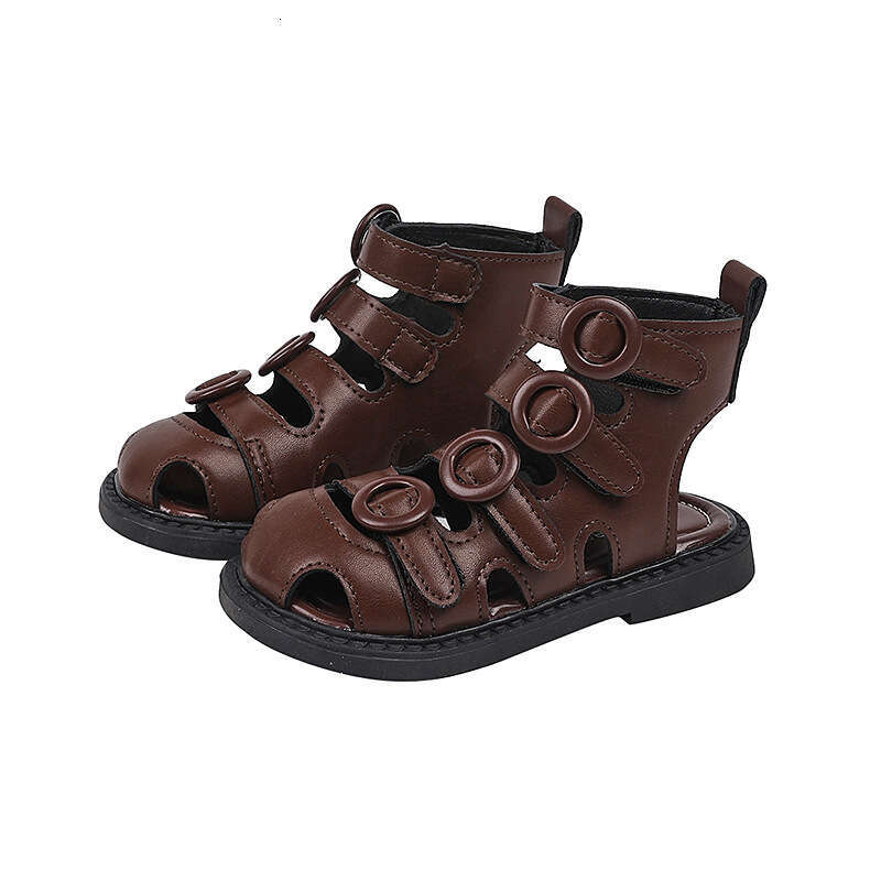 Girls' Fashion Roman 2025 Summer New Korean Style Student Casual Shoes Children's Soft Sole Beach Sandals