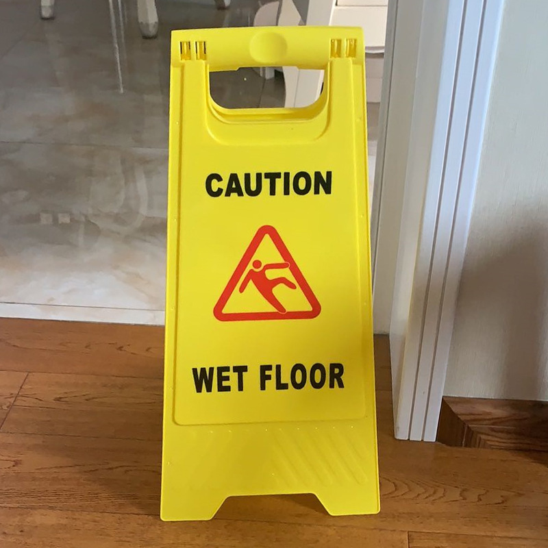 Caution Wet Floor No Parking Notice Do Not Park Warning Under Construction A-Frame Sign