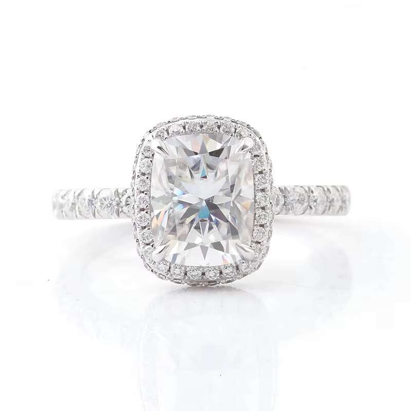 Wholesale Custom Rings for Wedding Band 10k/14k/18k Plated 2.5ct VVS Moissanite Ring for Women
